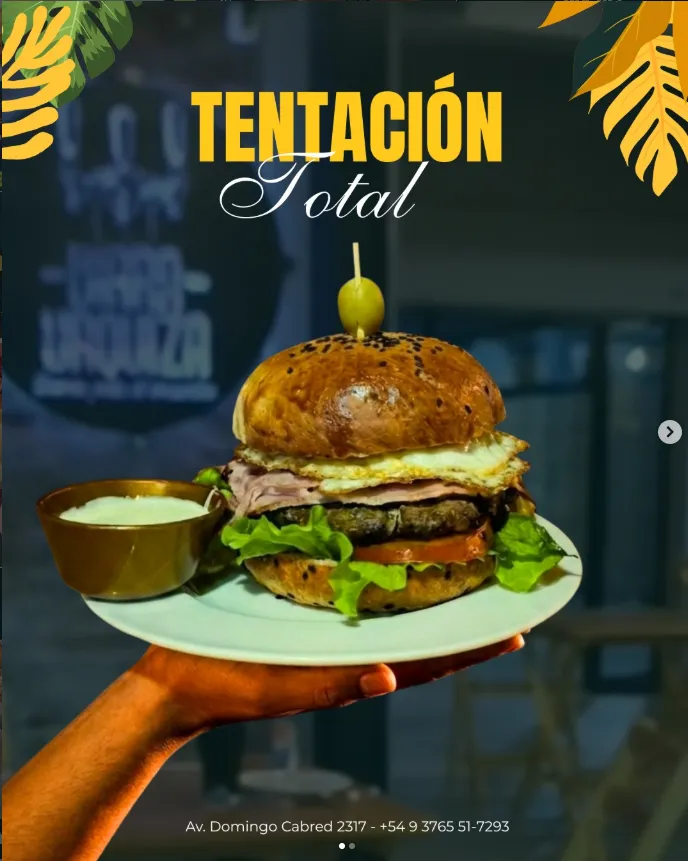 Hamburguesa Simple Birra Urquiza (Sin Fritas)
