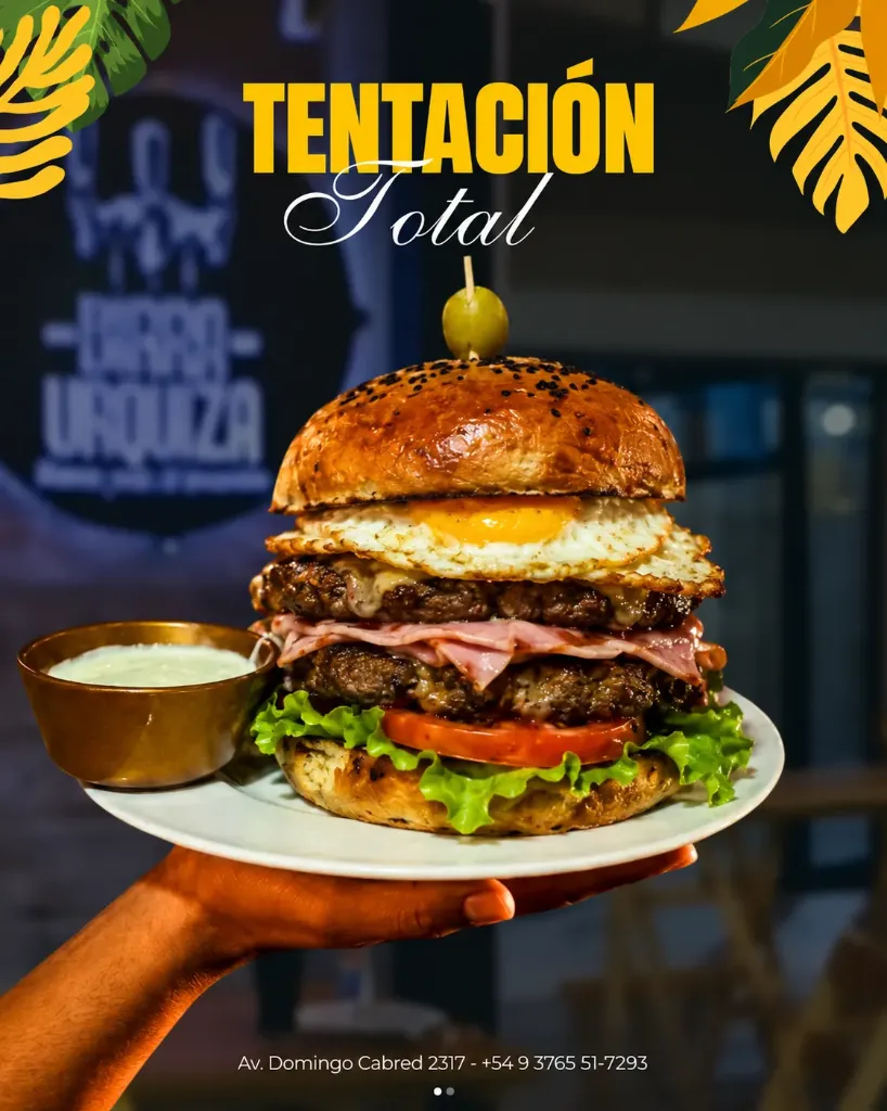 Hamburguesa Especial Birra Urquiza Doble (Sin Fritas)